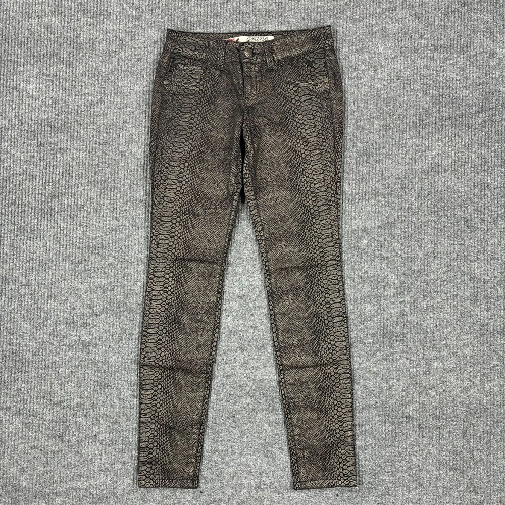 Grane Juliet Low Rise Jegging Womens Juniors Size 1 Stretch Snake Print